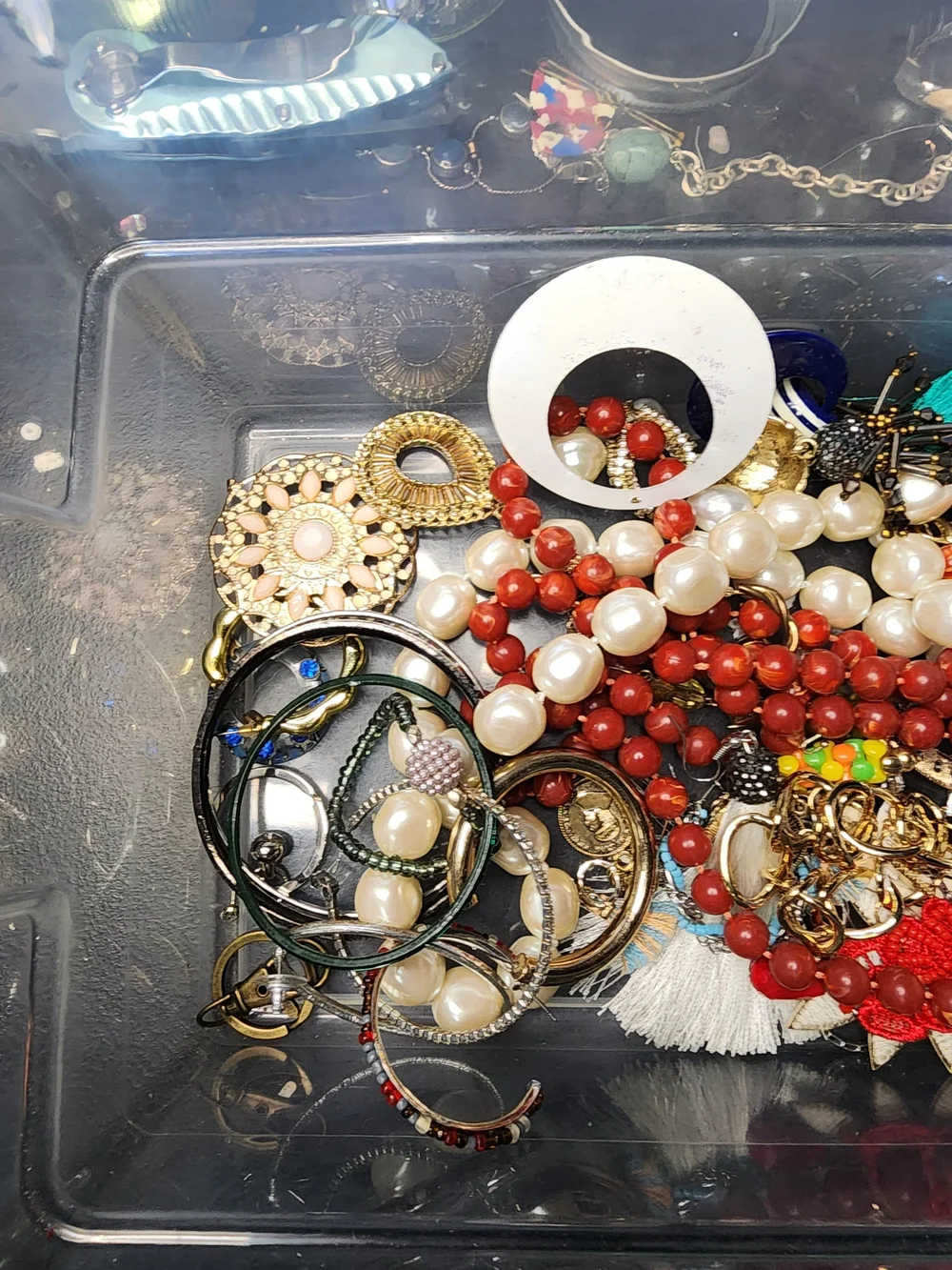1lb Mixed Fashion Jewlery Lot For Crafting May Or May Not Have Matches
